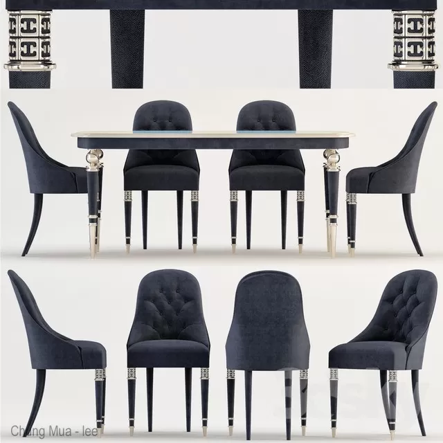 3DSKYFREE – KITCHEN - TABLE SET 3DS MAX MODELS