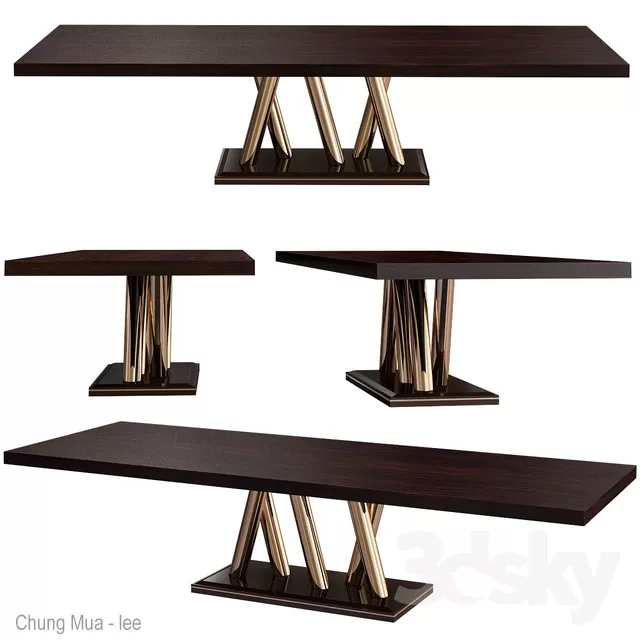 3DSKYFREE – KITCHEN - TABLE SET 3DS MAX MODELS