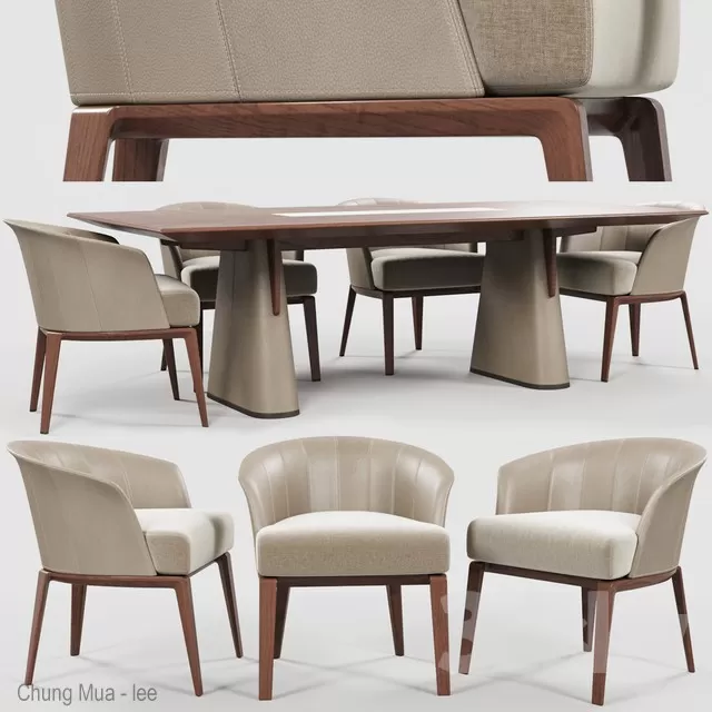 DECOR HELPER – KITCHEN – TABLE SET 3D MODELS – 349
