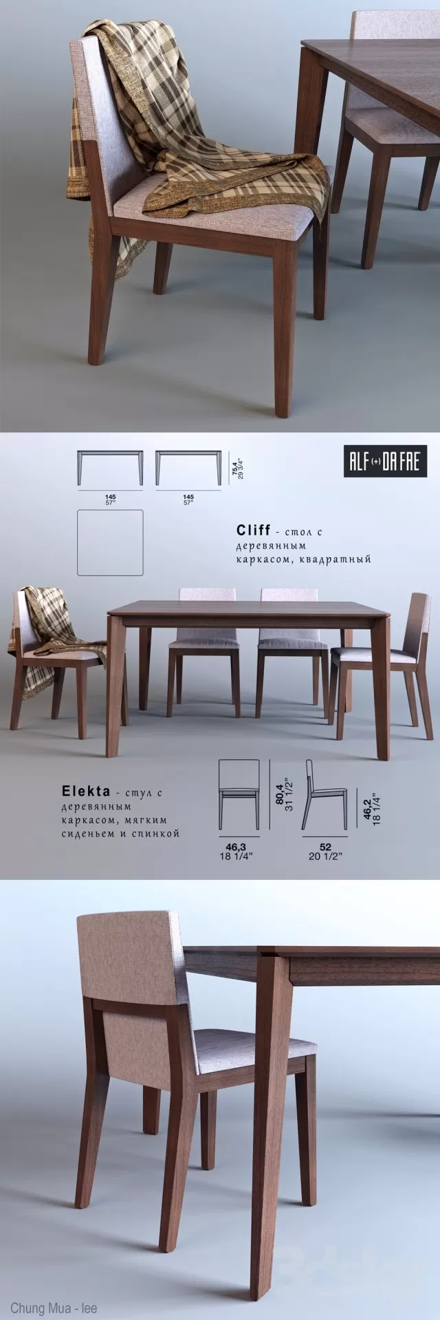 DECOR HELPER – KITCHEN – TABLE SET 3D MODELS – 363