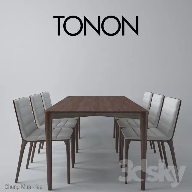 3DSKYFREE – KITCHEN - TABLE SET 3DS MAX MODELS