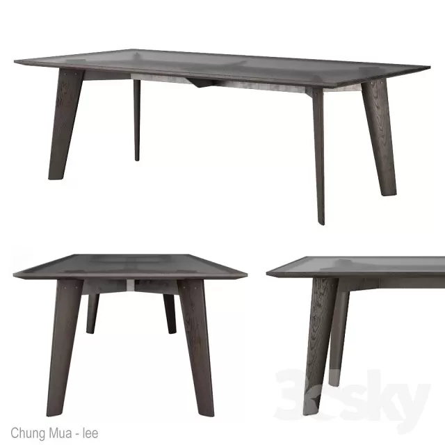 3DSKYFREE – KITCHEN - TABLE SET 3DS MAX MODELS