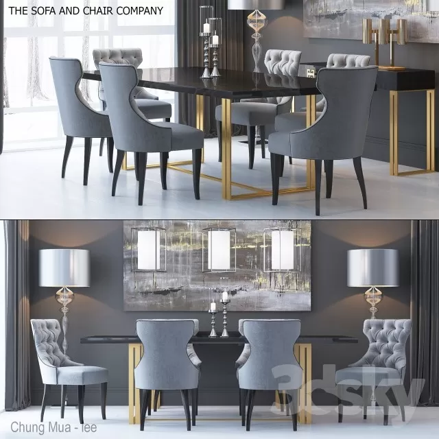 KITCHEN - TABLE SET 3D MODELS