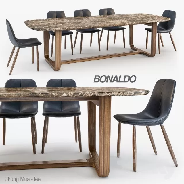 DECOR HELPER – KITCHEN – TABLE SET 3D MODELS – 406