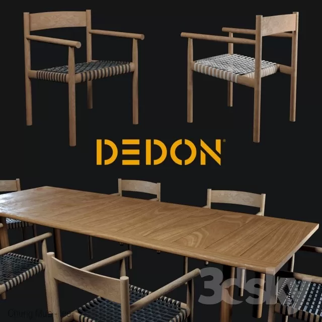 3DSKYFREE – KITCHEN - TABLE SET 3DS MAX MODELS