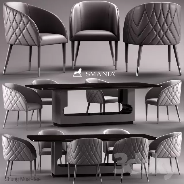 3DSKYFREE – KITCHEN - TABLE SET 3DS MAX MODELS