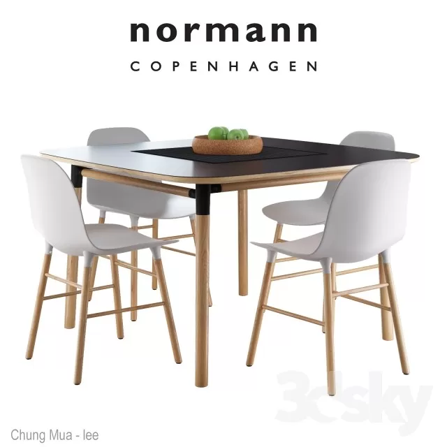 DECOR HELPER – KITCHEN – TABLE SET 3D MODELS – 424
