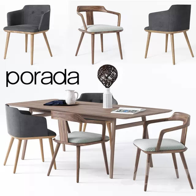 DECOR HELPER – KITCHEN – TABLE SET 3D MODELS – 48