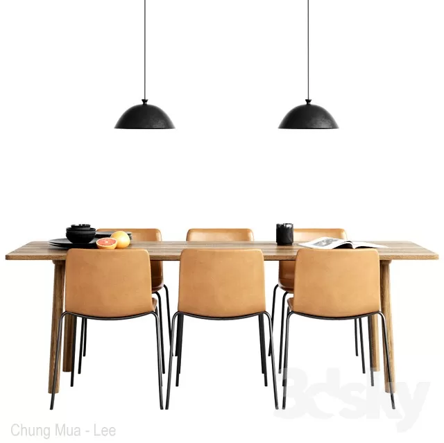 KITCHEN - TABLE SET 3D MODELS