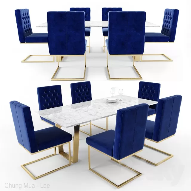 DECOR HELPER – KITCHEN – TABLE SET 3D MODELS – 51