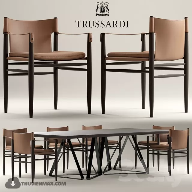 3DSKYFREE – KITCHEN - TABLE SET 3DS MAX MODELS