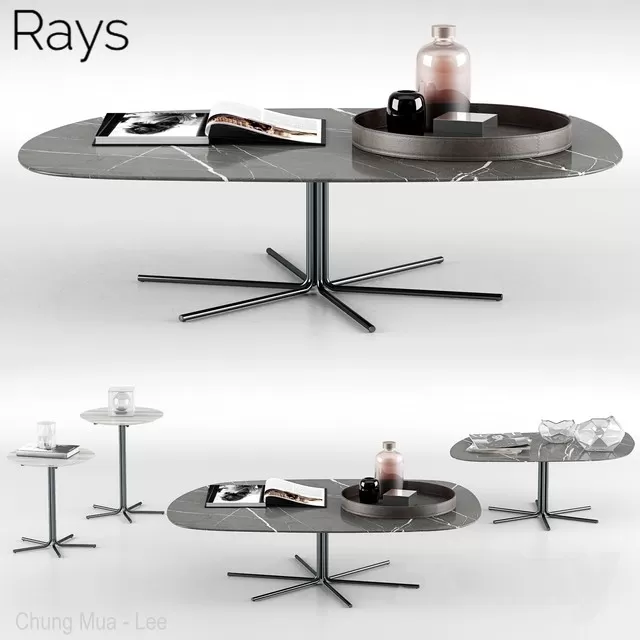 3DSKYFREE – KITCHEN - TABLE SET 3DS MAX MODELS