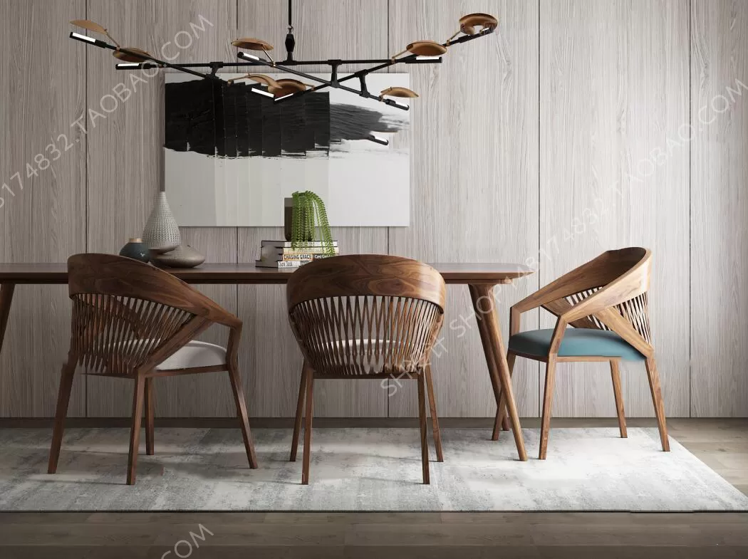 3DSKYFREE – KITCHEN - TABLE SET 3DS MAX MODELS