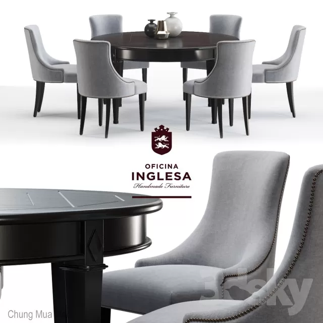 DECOR HELPER – KITCHEN – TABLE SET – CIRCLE 3D MODELS – 101