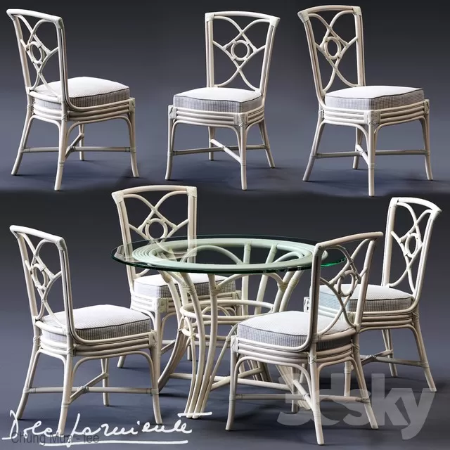 DECOR HELPER – KITCHEN – TABLE SET – CIRCLE 3D MODELS – 118