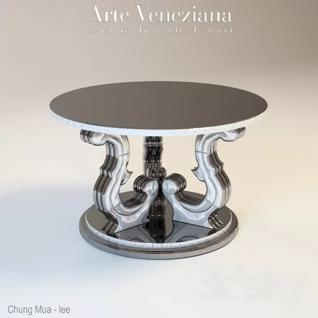 KITCHEN - TABLE SET - CIRCLE 3D MODELS