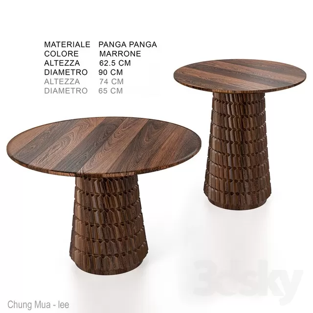 DECOR HELPER – KITCHEN – TABLE SET – CIRCLE 3D MODELS – 161