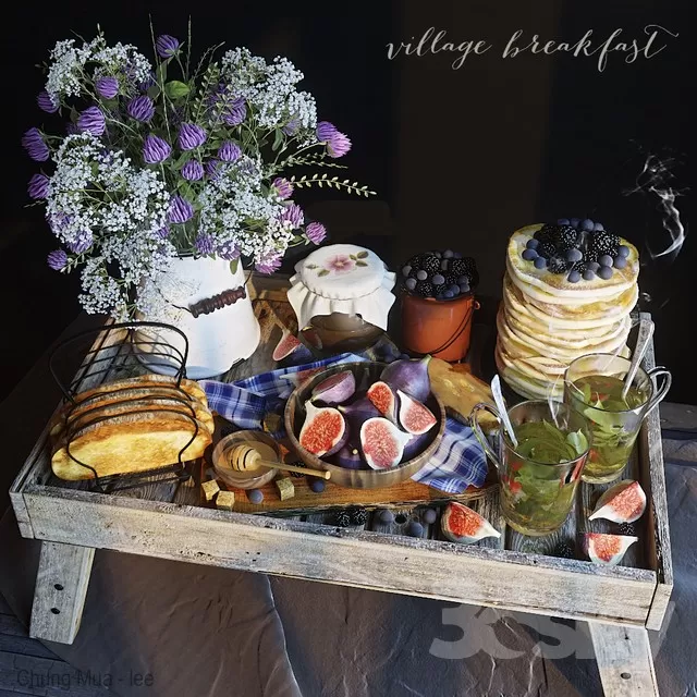 3DSKYFREE – KITCHEN - TABLEWARE 3DS MAX MODELS