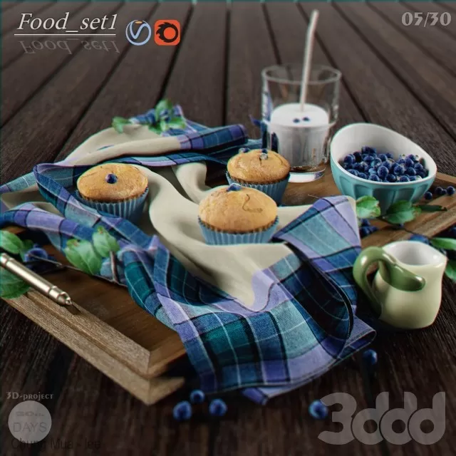 3DSKYFREE – KITCHEN - TABLEWARE 3DS MAX MODELS