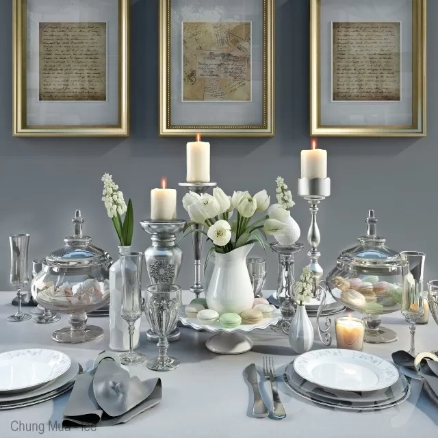 3DSKYFREE – KITCHEN - TABLEWARE 3DS MAX MODELS