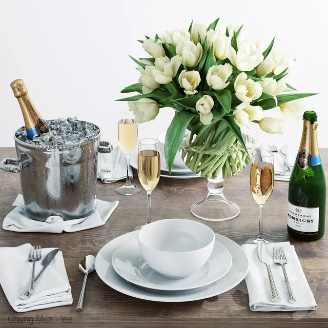 3DSKYFREE – KITCHEN - TABLEWARE 3DS MAX MODELS