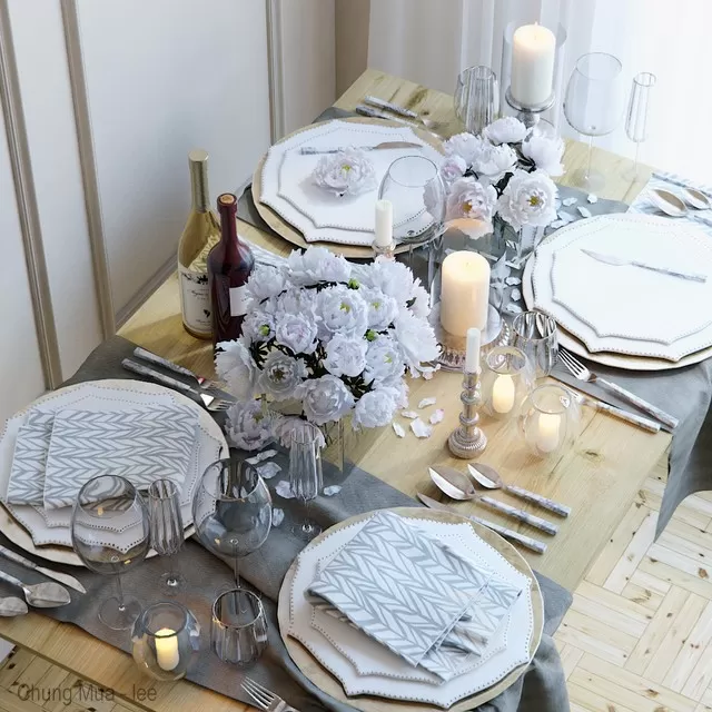 3DSKYFREE – KITCHEN - TABLEWARE 3DS MAX MODELS