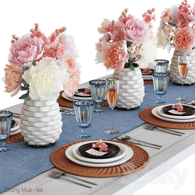 3DSKYFREE – KITCHEN - TABLEWARE 3DS MAX MODELS