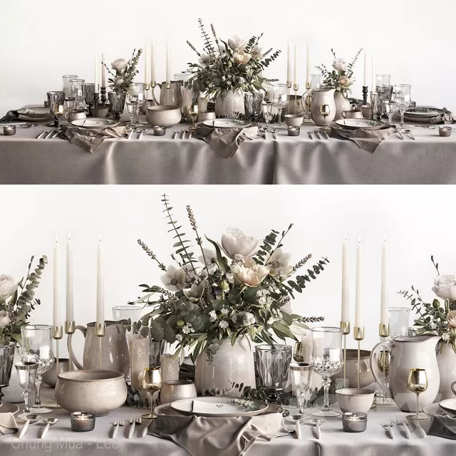 3DSKYFREE – KITCHEN - TABLEWARE 3DS MAX MODELS