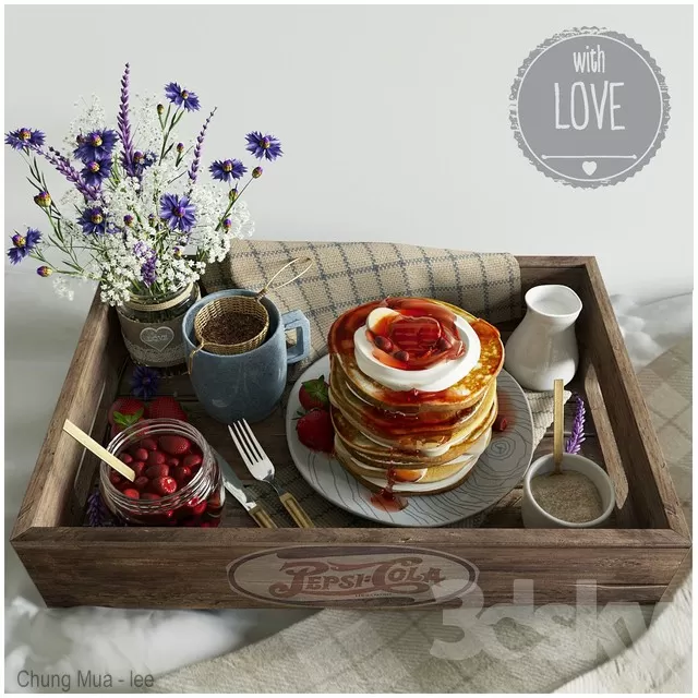 3DSKYFREE – KITCHEN - TABLEWARE 3DS MAX MODELS