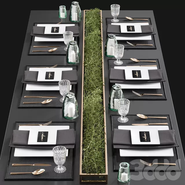 3DSKYFREE – KITCHEN - TABLEWARE 3DS MAX MODELS