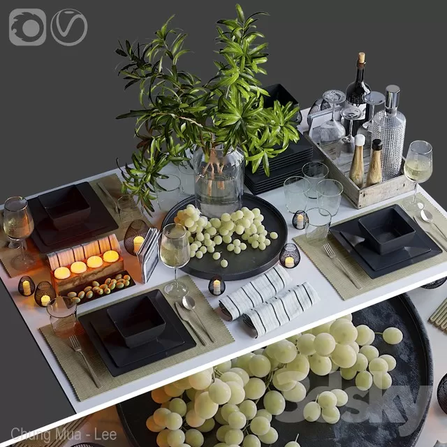 KITCHEN - TABLEWARE 3D MODELS