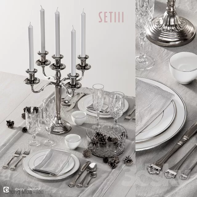 3DSKYFREE – KITCHEN - TABLEWARE 3DS MAX MODELS