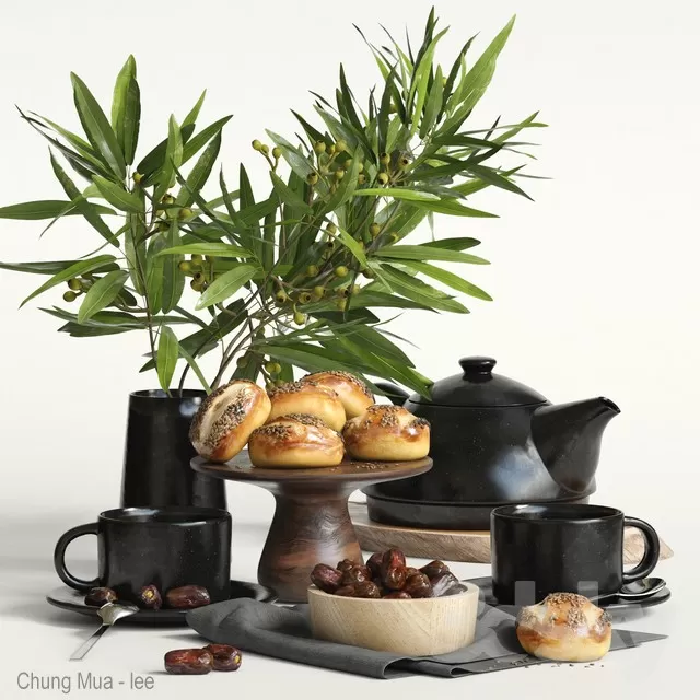 3DSKYFREE – KITCHEN - TABLEWARE 3DS MAX MODELS