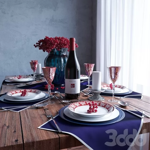 3DSKYFREE – KITCHEN - TABLEWARE 3DS MAX MODELS