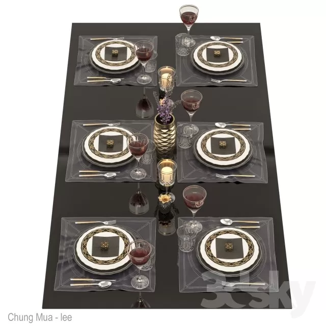 3DSKYFREE – KITCHEN - TABLEWARE 3DS MAX MODELS