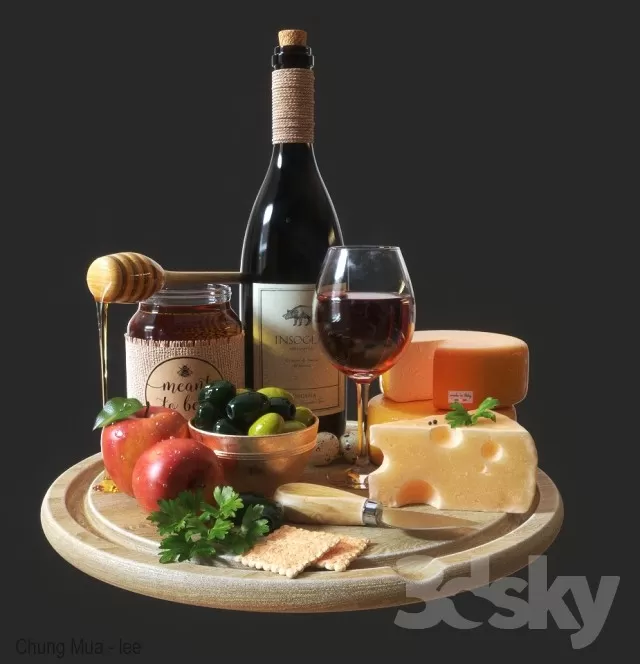 3DSKYFREE – KITCHEN - TABLEWARE 3DS MAX MODELS