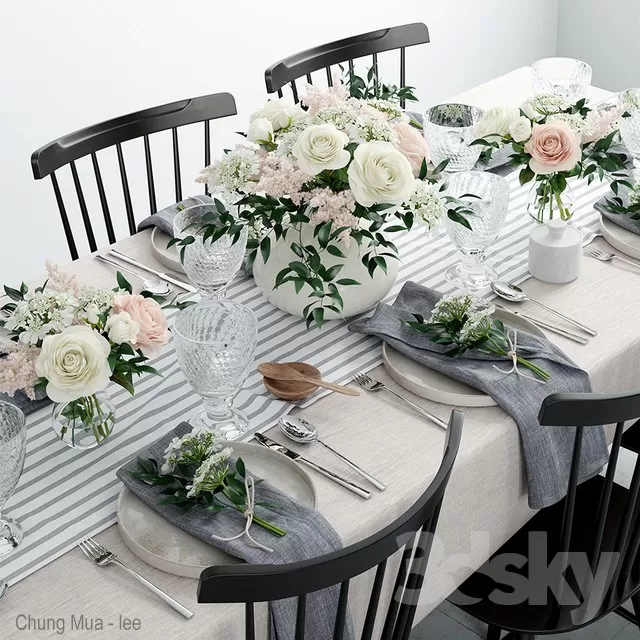 3DSKYFREE – KITCHEN - TABLEWARE 3DS MAX MODELS