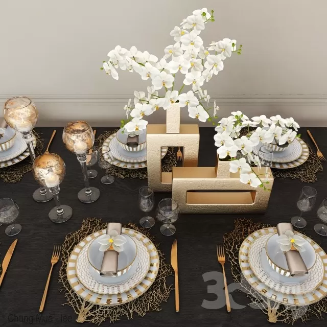 3DSKYFREE – KITCHEN - TABLEWARE 3DS MAX MODELS