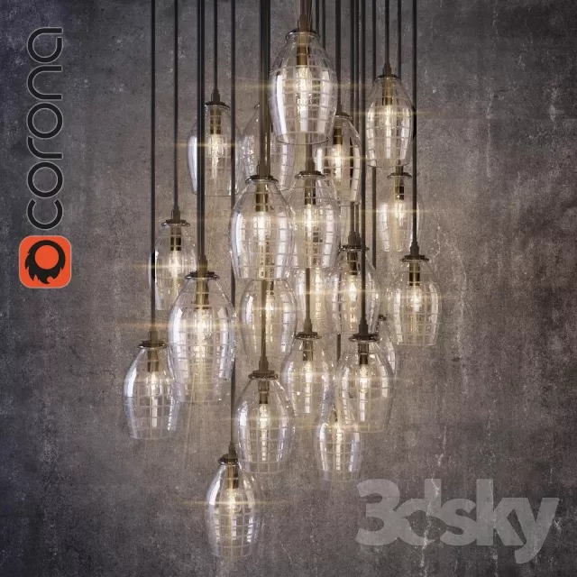 3DSKYFREE – LIGHT - CEILING 3DS MAX MODELS