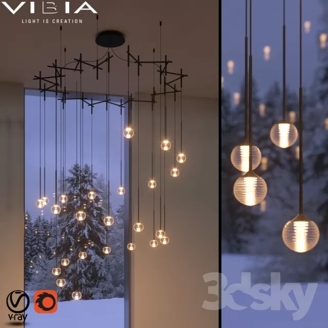 3DSKYFREE – LIGHT - CEILING 3DS MAX MODELS