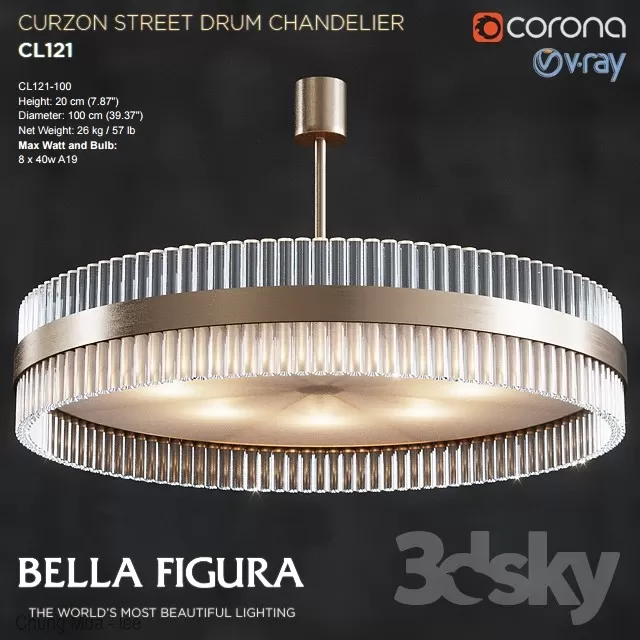 DECOR HELPER – LIGHT – CEILING 3D MODELS – 845