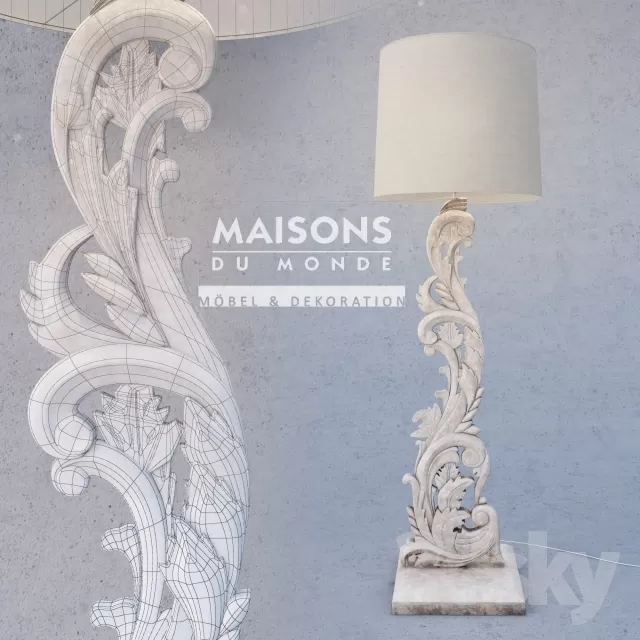 3DSKYFREE – LIGHT - NIGHT LAMP 3DS MAX MODELS