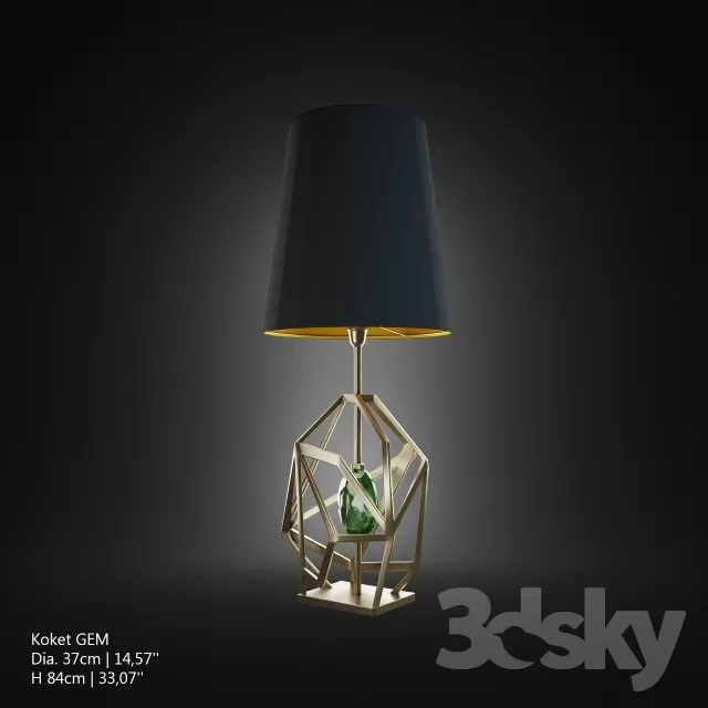 3DSKYFREE – LIGHT - NIGHT LAMP 3DS MAX MODELS