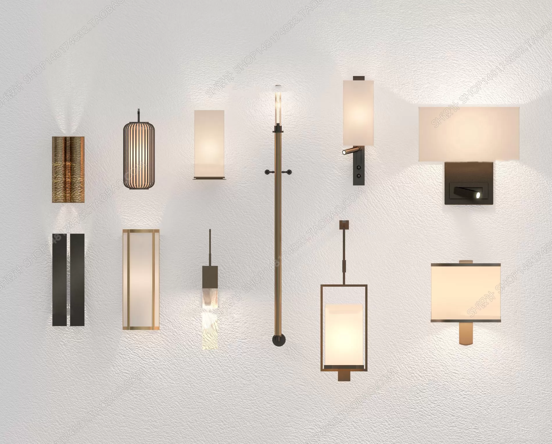 3DSKYFREE – LIGHT - WALL 3DS MAX MODELS