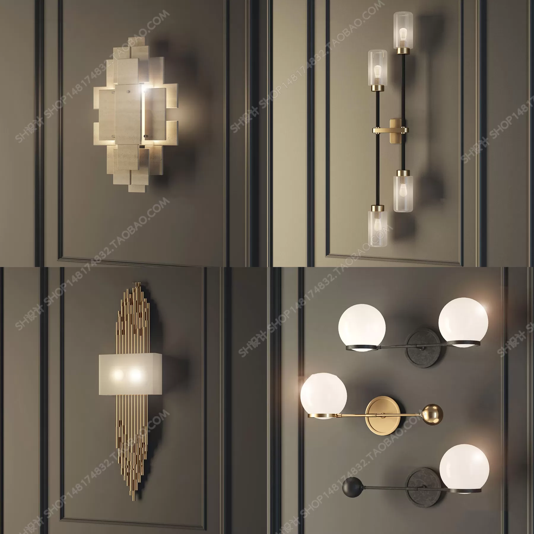 3DSKYFREE – LIGHT - WALL 3DS MAX MODELS