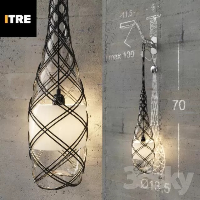 3DSKYFREE – LIGHT - WALL 3DS MAX MODELS