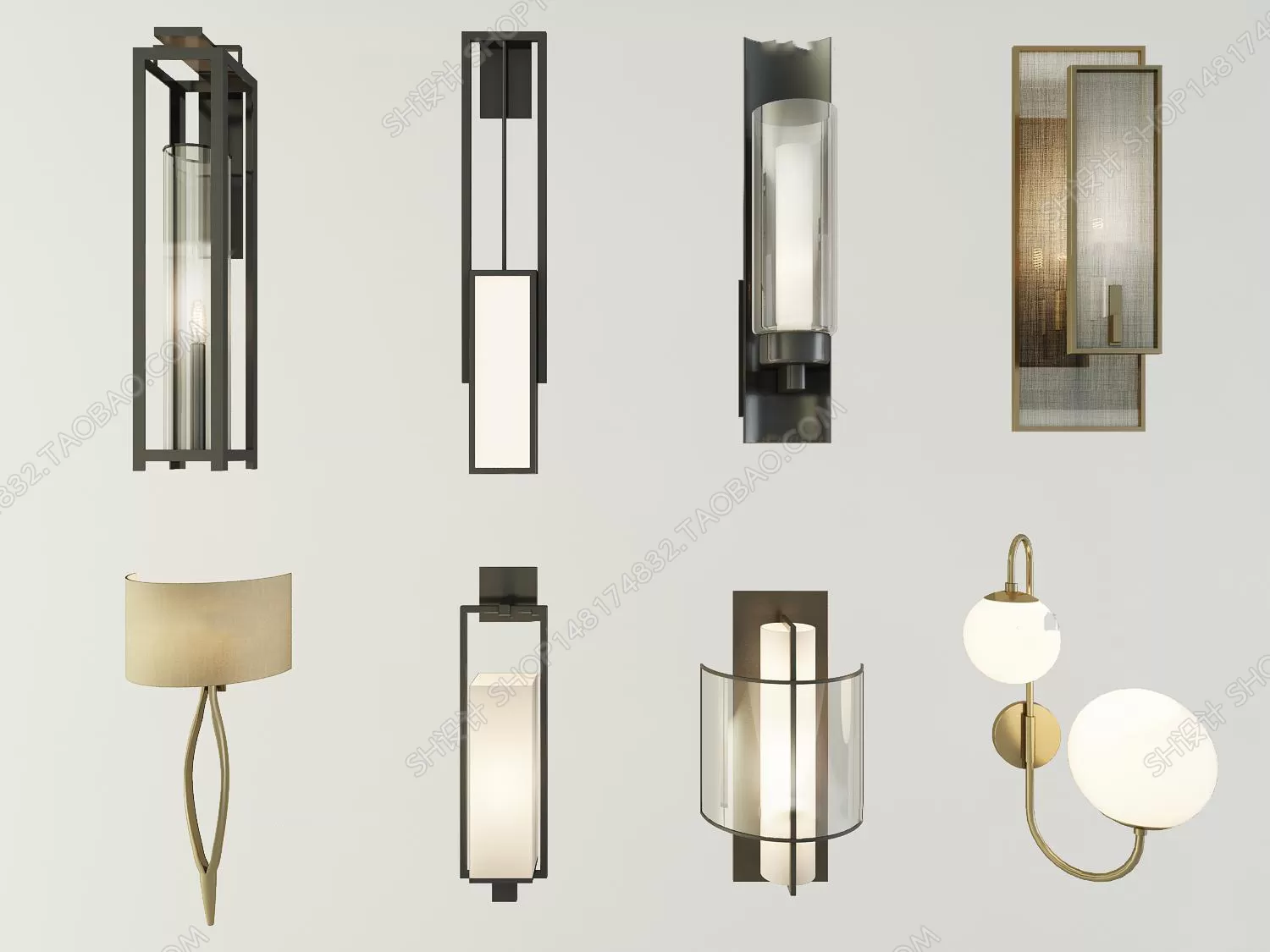 3DSKYFREE – LIGHT - WALL 3DS MAX MODELS