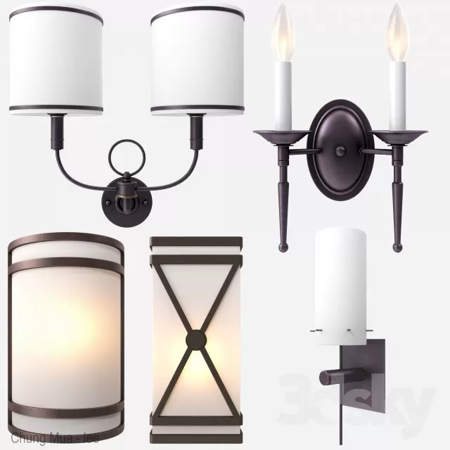 3DSKYFREE – LIGHT - WALL 3DS MAX MODELS