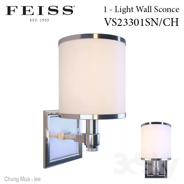 3DSKYFREE – LIGHT - WALL 3DS MAX MODELS