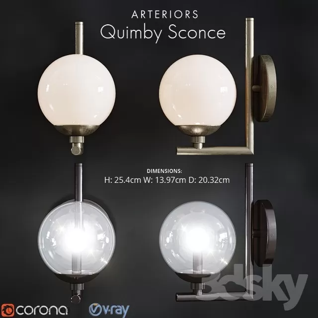 3DSKYFREE – LIGHT - WALL 3DS MAX MODELS